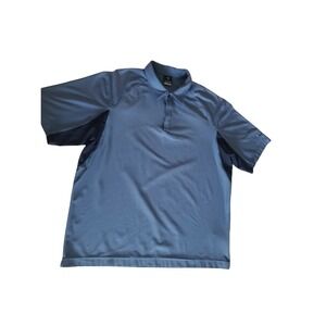 Nike Golf Shirt Mens Size XL Fit Dry Two Tone Blue Polo  Top Hidden Placket Core